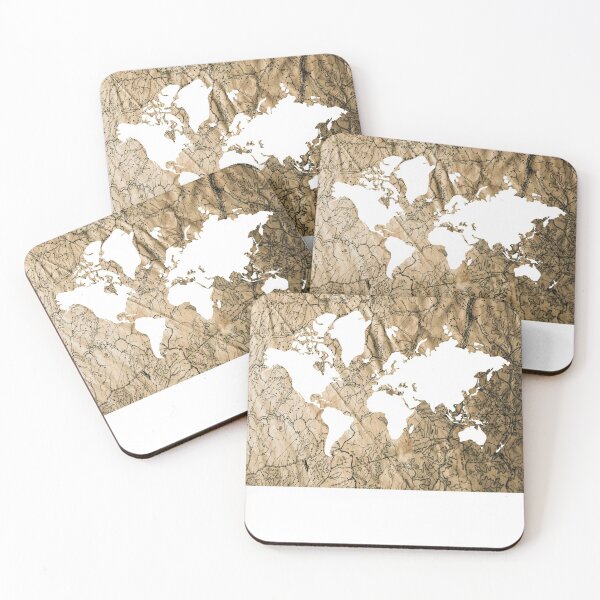 Item preview, old world map of the world  designed and sold by nadiammk.