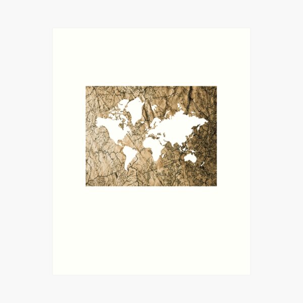 Vista previa del artículo con la obra «mapa del viejo mundo del mundo», diseñado y vendido por nadiammk.