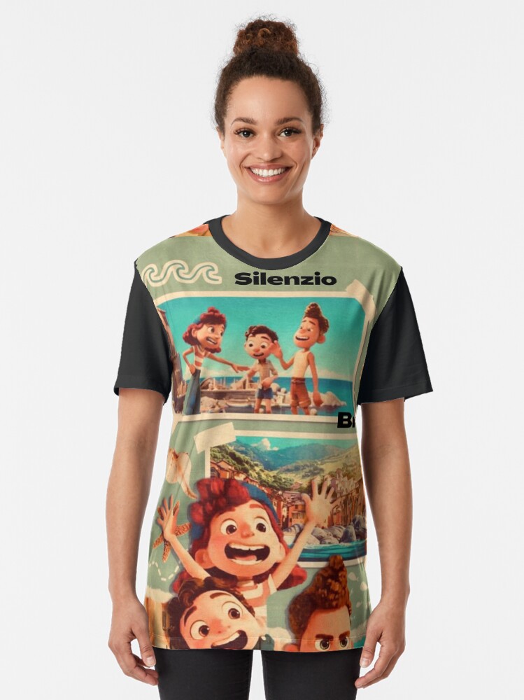 Alternate view of Luca Paguro Silenzio Bruno Classic Graphic T-Shirt