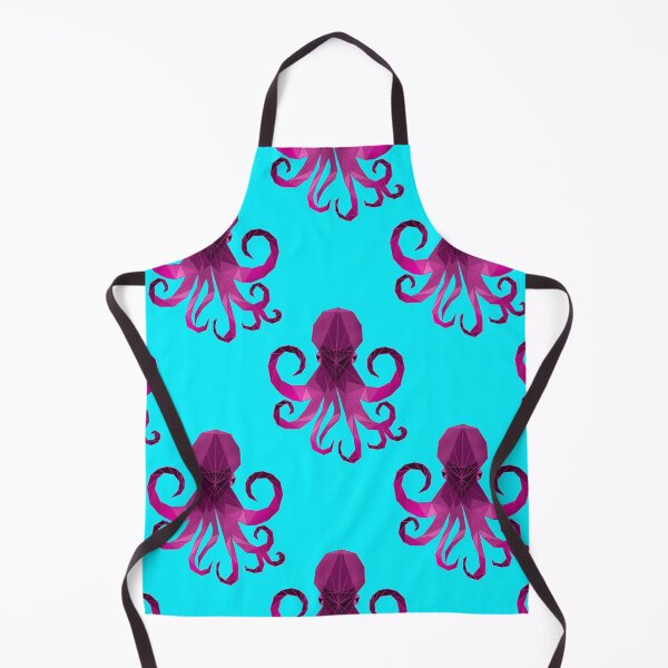 Item preview, Pink Octopus Pattern in teal designed and sold by JAWSCreatives.