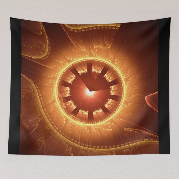 Item preview, Beautiful Abstract Pattern Of Colored Smooth Lines On A Black Background designed and sold by tatkhagata.
