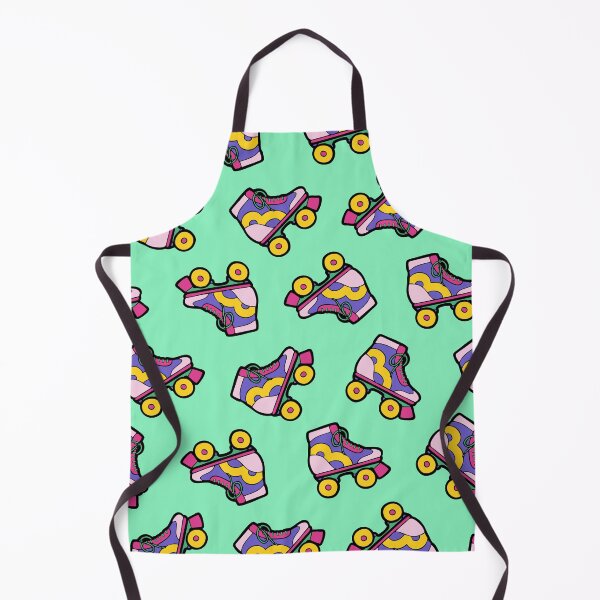 Item preview, 90s Roller Skate Pattern on Neon Jade designed and sold by evannave.