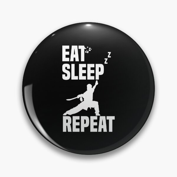 Artikelvorschau, Eat Sleep Repeat Wushu Lover Sanda Wushu Staff entworfen und verkauft von Nessshirts.
