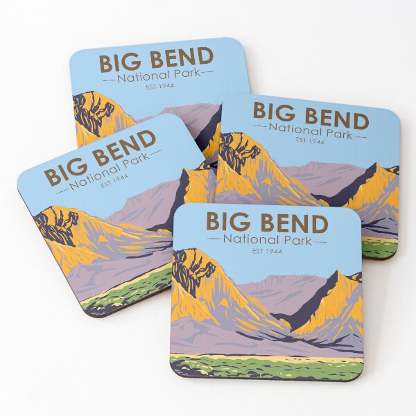 Item preview, Big Bend National Park Chisos Mountain Vintage designed and sold by KrisSidDesigns.