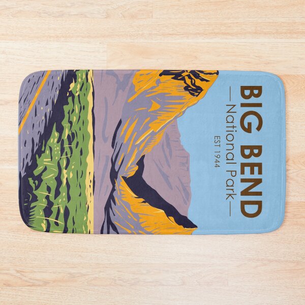 Item preview, Big Bend National Park Chisos Mountain Vintage designed and sold by KrisSidDesigns.