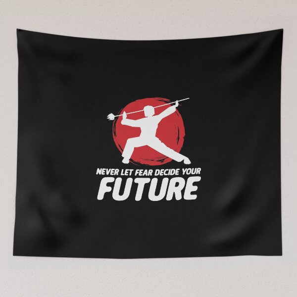 Item preview, Never Let Fear Decide Your Future Wushu Staff Sanda designed and sold by Nessshirts.