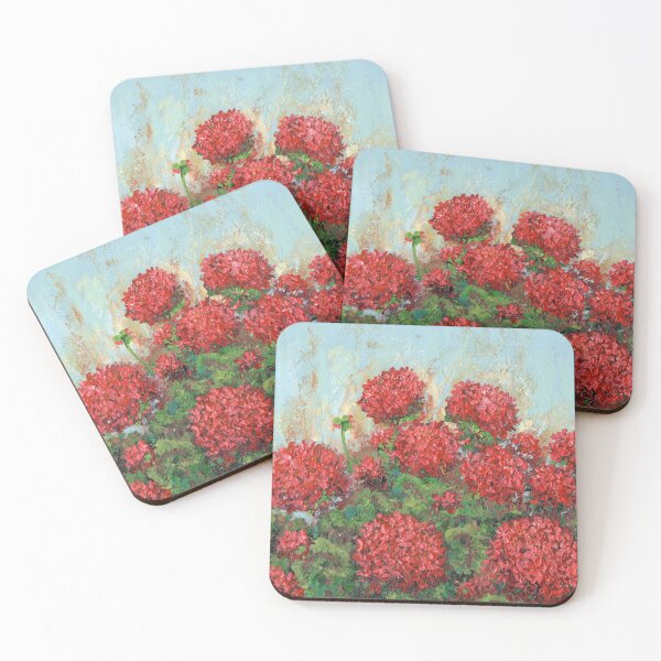 Item preview, Red Geranium designed and sold by Roy & Tiffany.