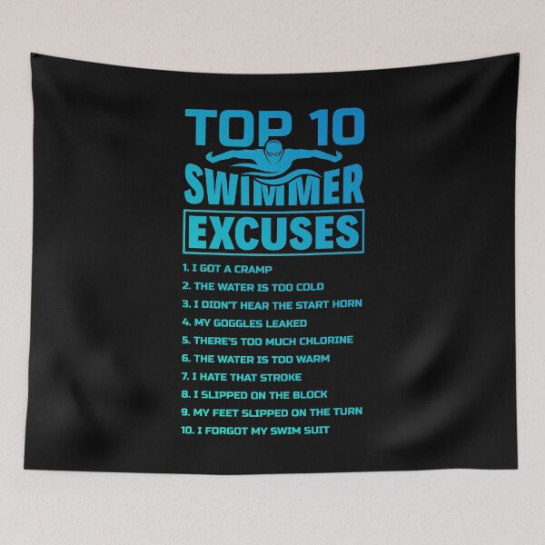 Item preview, Swimmer Excuses Butterfly Swimming  Funny designed and sold by ShopTheStyle.