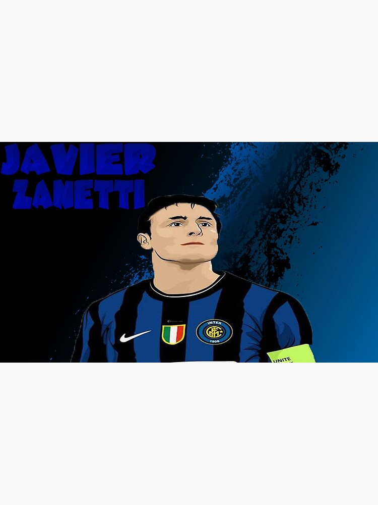 Javier Zanetti Jersey-inter Handmade Print 