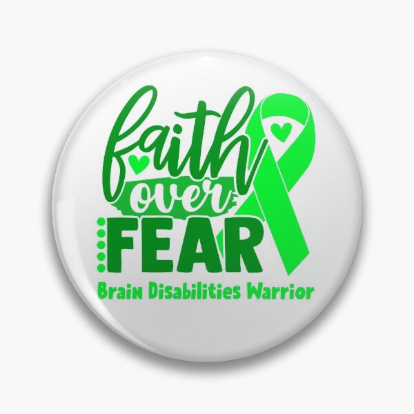 Item preview, Faith Over Fear Brain Disabilities Warrior designed and sold by largellie.