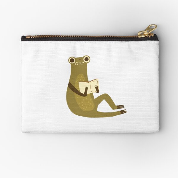 Item preview, Cute frog with glasses reading a book designed and sold by mikhaleeevich.