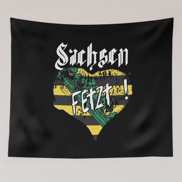 Item preview, Saxony fetzt, Saxon heart coat of arms flag designed and sold by Denis Rösler.