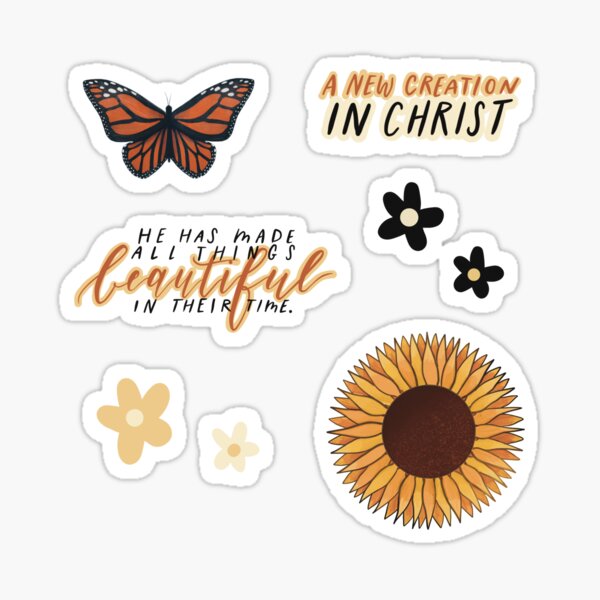 Item preview, Christian Butterfly Sticker Pack designed and sold by Saige Potter.