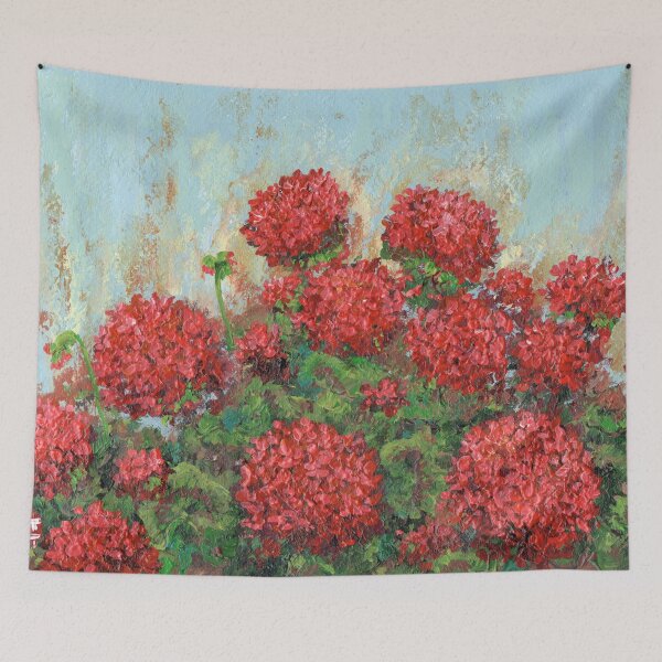 Item preview, Red Geranium designed and sold by Roy & Tiffany.