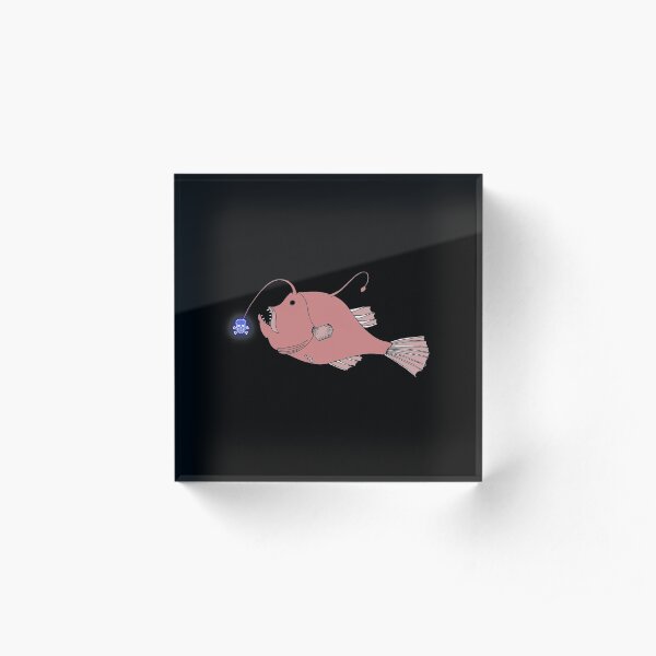 Anglerfish Death - Scary Cool Anglerfish Acrylic Block