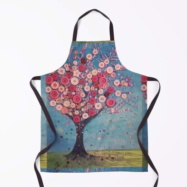 Item preview, Pink Cherry blossom watercolour embellished canvas designed and sold by esvb.