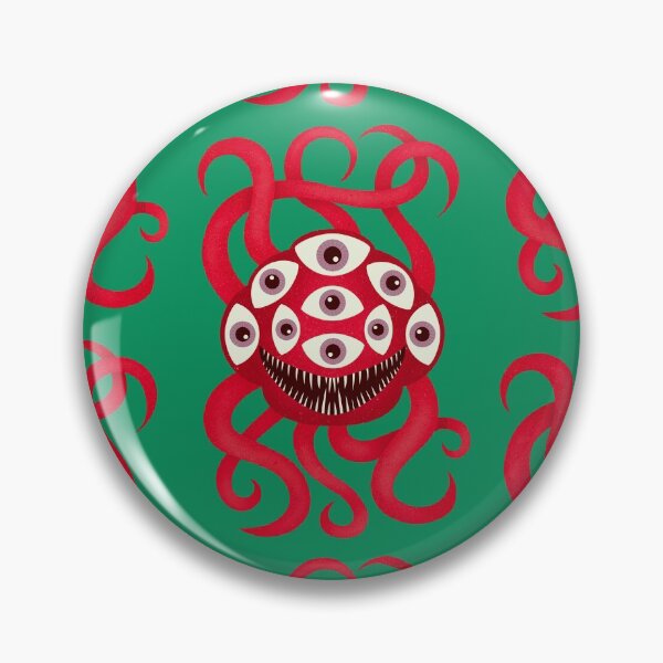 Item preview, Red Monster with Nine Eyes and Nine Tentacles designed and sold by GloomyHexe.