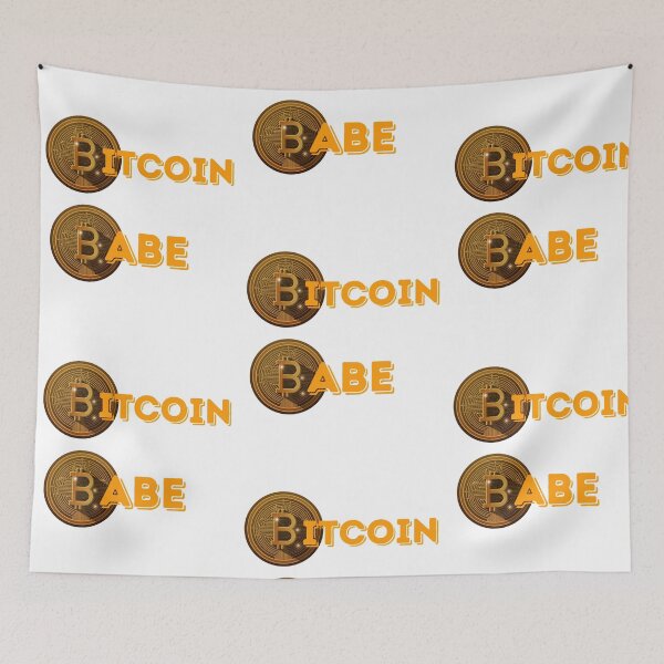 Item preview, Bitcoin Babe-White Background  designed and sold by Trendi61.