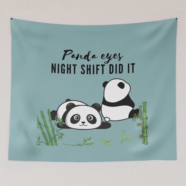 Item preview, Panda eyes night shift did it designed and sold by idesignbyJiras.