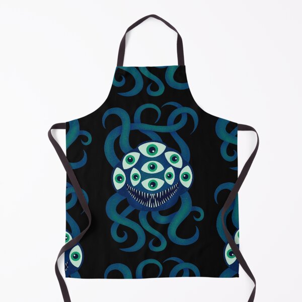 Item preview, Water Blue Monster with Nine Eyes and Tentacles designed and sold by GloomyHexe.