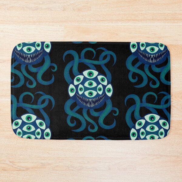 Item preview, Water Blue Monster with Nine Eyes and Tentacles designed and sold by GloomyHexe.