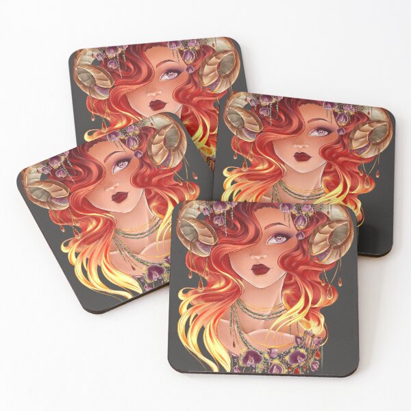 Item preview, Aries Zodiac Portrait designed and sold by Huley-Turtles.