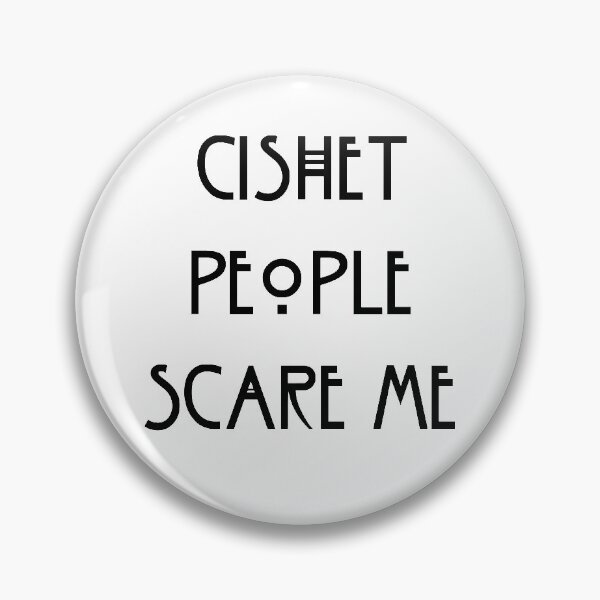 Item preview, La gente de cishet me asusta - negro designed and sold by Pansoti Genova.