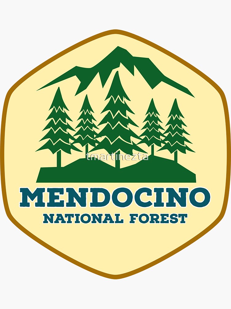"Mendocino National Forest California Wild Life Adventure Trip" Sticker