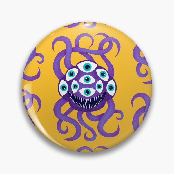 Item preview, Purple Monster with Nine Eyes and Nine Tentacles designed and sold by GloomyHexe.