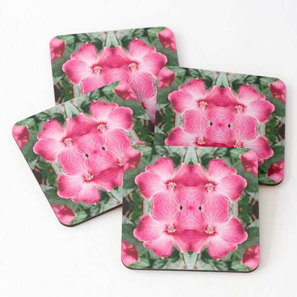 Item preview, Pink Hibiscus Kaleidoscope Collage designed and sold by MOP-tees.