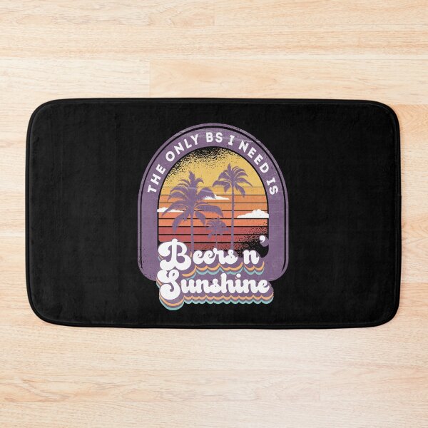 Item preview, The Only BS I Need Is Beers and Sunshine Funny Retro Vintage Summer Vacation designed and sold by Zulfiqqar.