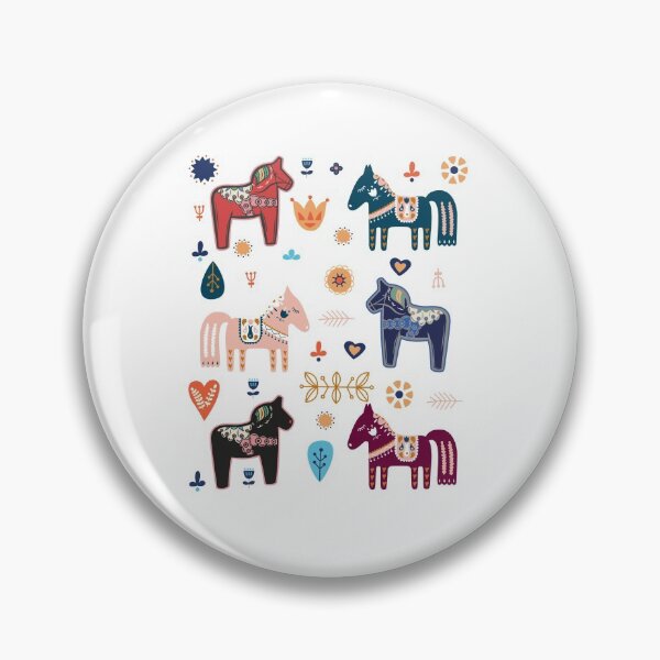 Item preview, Dala Horses Sweden Horse Swedish Colorful Dala designed and sold by ALYODESIGN.