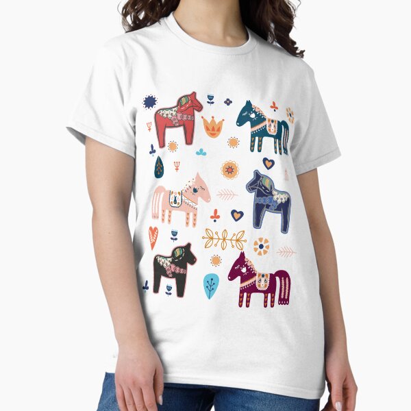 Item preview, Dala Horses Sweden Horse Swedish Colorful Dala designed and sold by ALYODESIGN.
