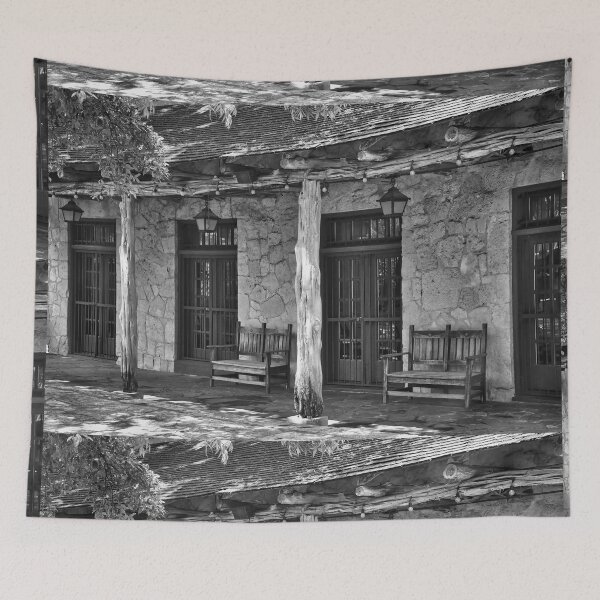 Item preview, Álamo Adobe en blanco y negro designed and sold by KirtTisdale.
