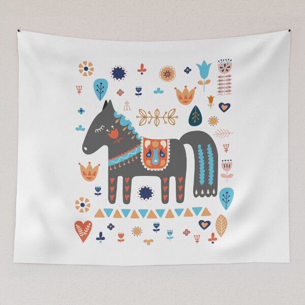 Item preview,  Dala Horses Swedish Colorful Dala designed and sold by ALYODESIGN.