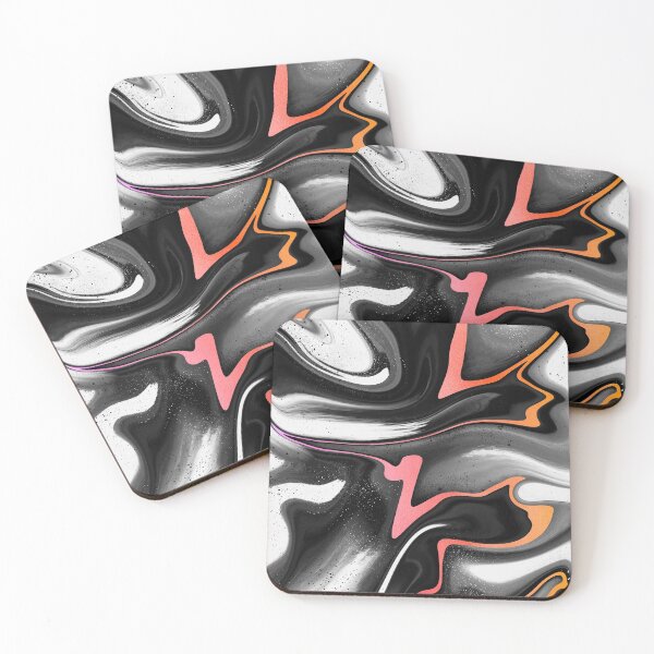 Item preview, Black & White Flow - Sunset designed and sold by PaintdFoxStudio.