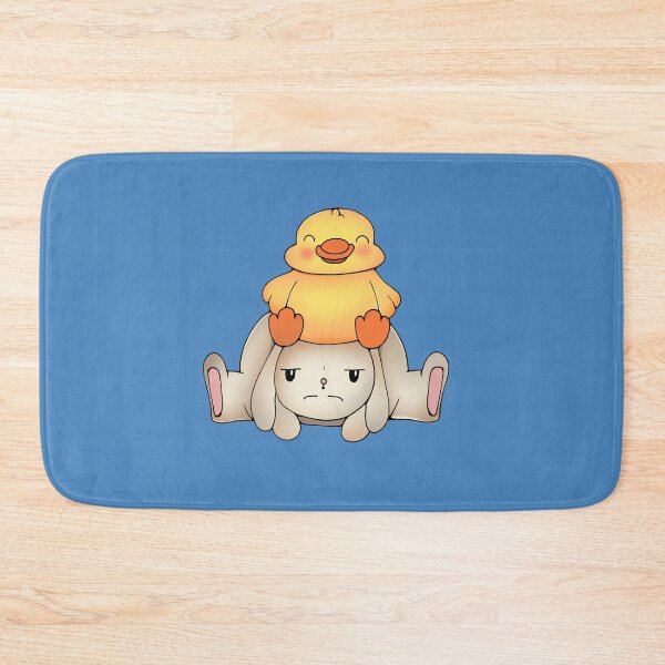 Item preview, cute bunny rabbit and duck friends designed and sold by introvertcafe.