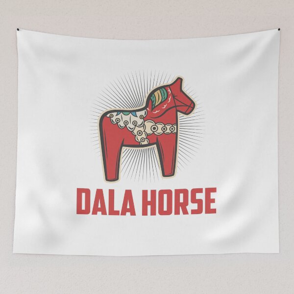 Item preview, Dala Horse Festive Swedish Christmas Dala Horse designed and sold by ALYODESIGN.