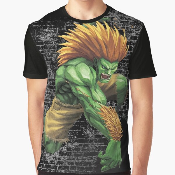 Blanka Musical Fighter Premium Unisex T-shirt vectorized 