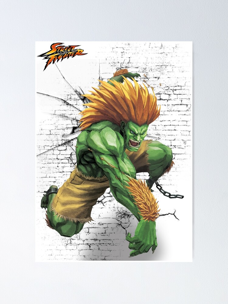 Super Street Fighter 4 Game Blanka Fabric Wall Scroll Poster (21x16) Inches  : : Home & Kitchen