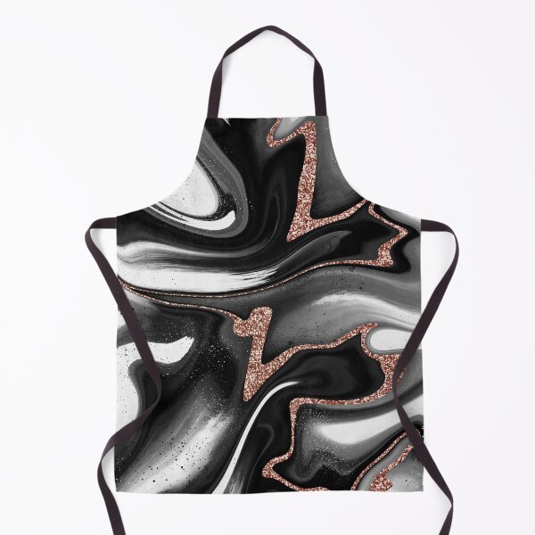 Item preview, Black & White Flow - Rose Gold designed and sold by PaintdFoxStudio.