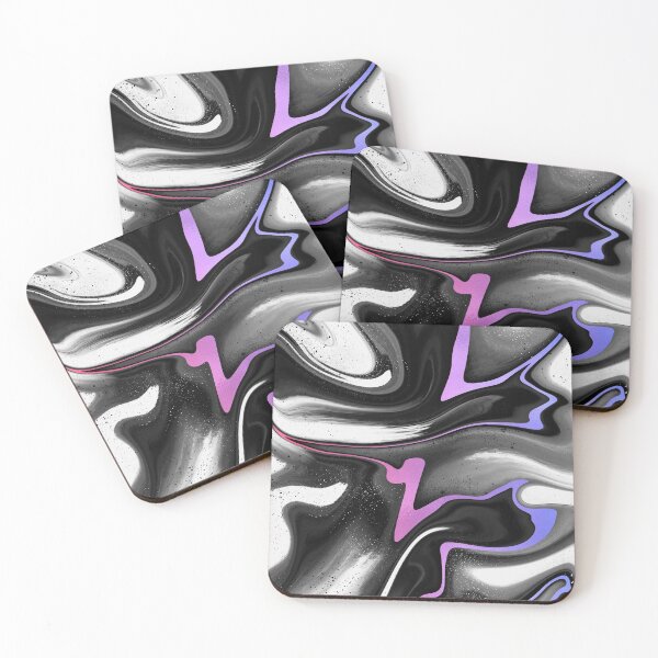Item preview, Black & White Flow - Purple Ombre designed and sold by PaintdFoxStudio.