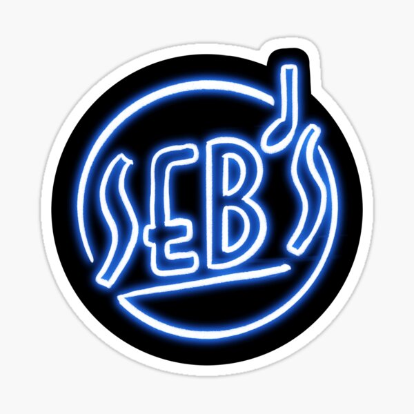 Seb's (from La La land) - black Sticker