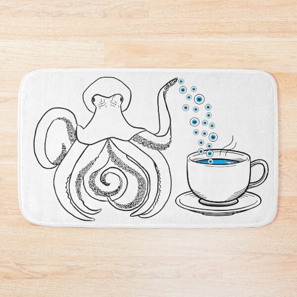 Item preview, Spill the Tea Sis, Trippy Octopus Little Teapot with eyeballs teatime designed and sold by Ciara Shortall.