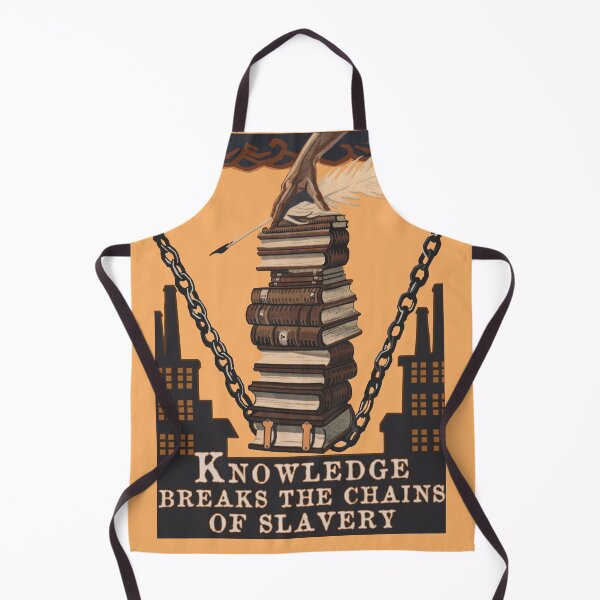 Item preview, Knowledge Breaks The Chains Of Slavery Translated - Soviet Propaganda, Literacy, USSR, Communist designed and sold by SpaceDogLaika.