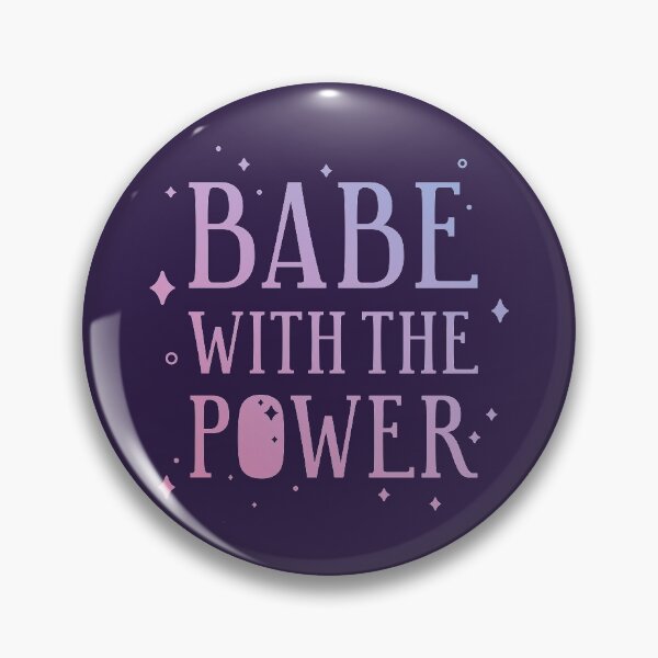 Item preview, Babe with the power Magical Pink and Purple Graphic designed and sold by TheVibeMerchant.