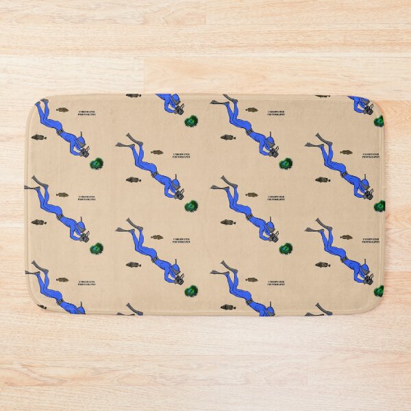 Item preview, Vintage Diver Photographing a Sea Anemone Underwater URM designed and sold by urmaddad.