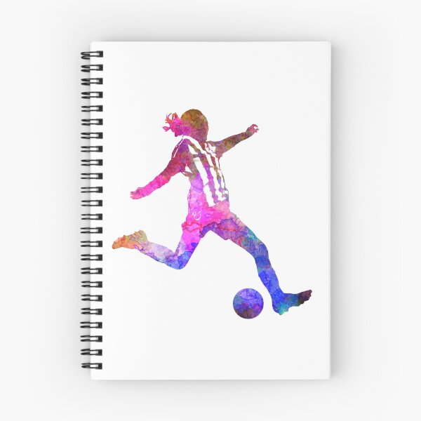 Artikelvorschau, Mädchen, das Fußballfußballspielerschattenbild spielt entworfen und verkauft von paulrommer.