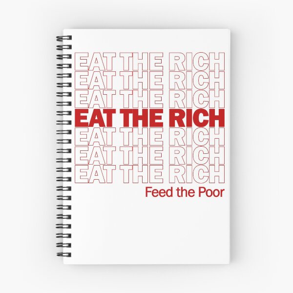 Item preview, Eat The Rich Feed The Poor - Plastic Bag Meme, Socialist, Leftist, Anarchist, Anti Capitalist designed and sold by SpaceDogLaika.