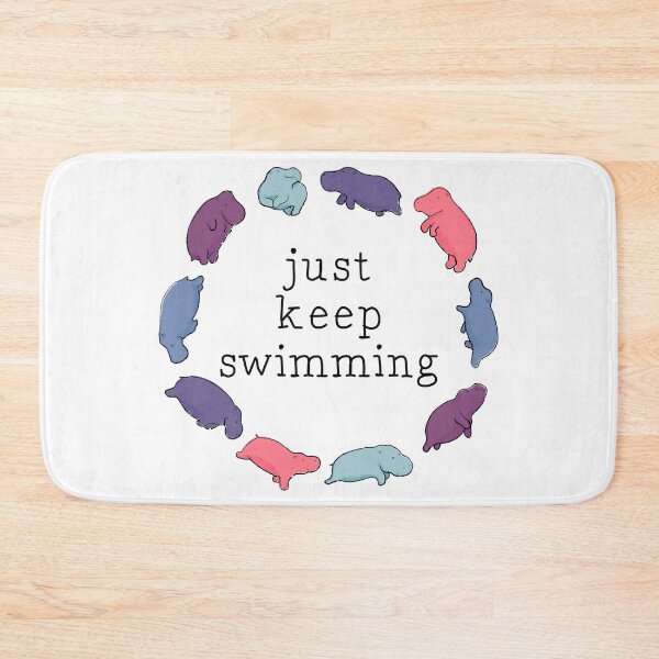 Item preview, Just Keep Swimming Hippos designed and sold by kjeppson.